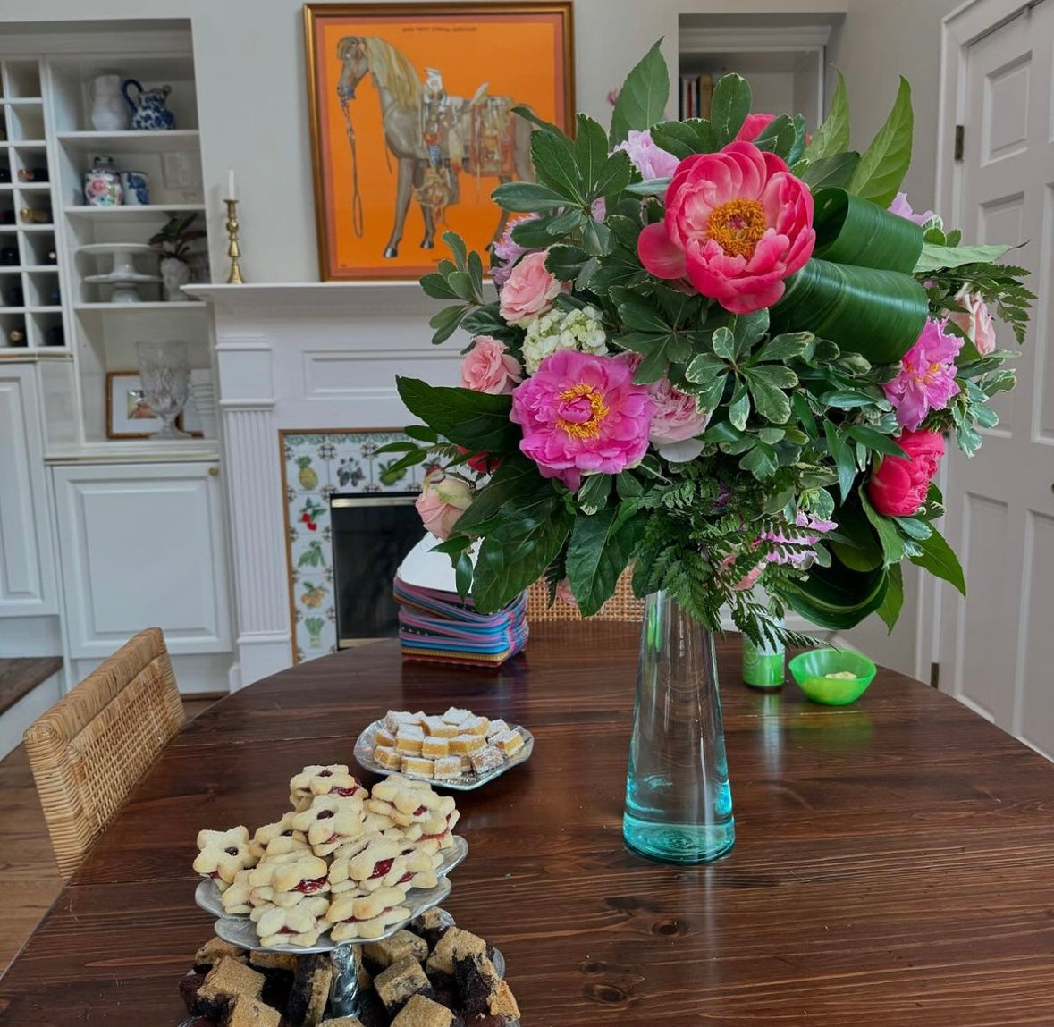 Classic Buffet Table Floral Arrangement